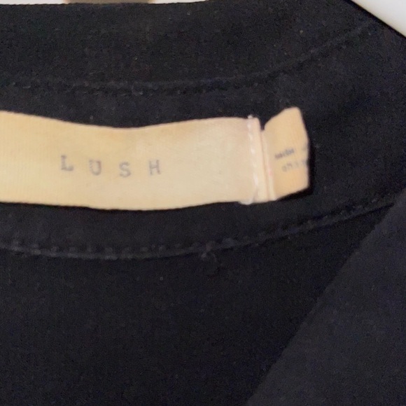 Black Sleeveless Button Down Sheer Shirt - Picture 3 of 3